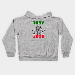 Tony Skates 2050 - Old time skater. Kids Hoodie